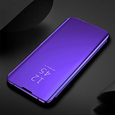 Funda de Cuero Cartera con Soporte Espejo Carcasa M03 para Samsung Galaxy S20 Plus 5G Morado