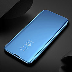 Funda de Cuero Cartera con Soporte Espejo Carcasa M03 para Samsung Galaxy S20 Ultra Azul