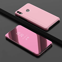 Funda de Cuero Cartera con Soporte Espejo Carcasa para Huawei Enjoy 9 Plus Oro Rosa