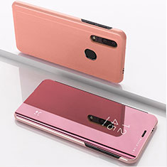 Funda de Cuero Cartera con Soporte Espejo Carcasa para Huawei Honor 20E Oro Rosa