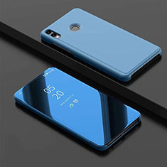 Funda de Cuero Cartera con Soporte Espejo Carcasa para Huawei Honor V10 Lite Azul Cielo