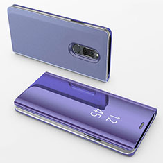 Funda de Cuero Cartera con Soporte Espejo Carcasa para Huawei Mate 10 Lite Morado