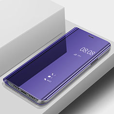 Funda de Cuero Cartera con Soporte Espejo Carcasa para Huawei Nova 3e Morado