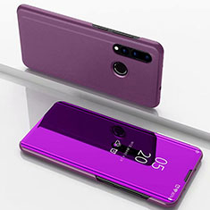 Funda de Cuero Cartera con Soporte Espejo Carcasa para Huawei Nova 3i Morado