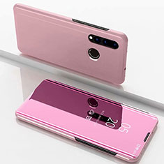 Funda de Cuero Cartera con Soporte Espejo Carcasa para Huawei Nova 3i Oro Rosa