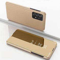 Funda de Cuero Cartera con Soporte Espejo Carcasa para Samsung Galaxy A53 5G Oro