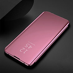 Funda de Cuero Cartera con Soporte Espejo Carcasa para Samsung Galaxy M30s Oro Rosa
