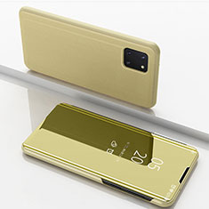 Funda de Cuero Cartera con Soporte Espejo Carcasa para Samsung Galaxy Note 10 Lite Oro