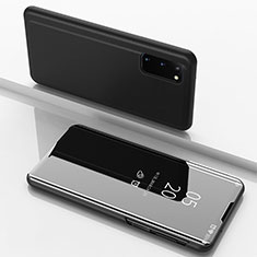 Funda de Cuero Cartera con Soporte Espejo Carcasa para Samsung Galaxy S20 5G Negro