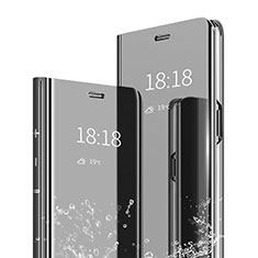 Funda de Cuero Cartera con Soporte Espejo Carcasa para Xiaomi Mi 6X Negro