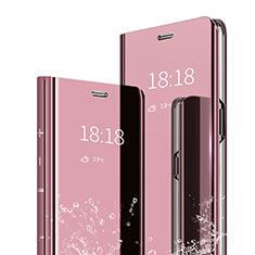 Funda de Cuero Cartera con Soporte Espejo Carcasa para Xiaomi Mi 6X Oro Rosa