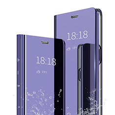 Funda de Cuero Cartera con Soporte Espejo Carcasa para Xiaomi Mi 9 Lite Morado