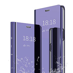 Funda de Cuero Cartera con Soporte Espejo Carcasa para Xiaomi Mi 9 Morado
