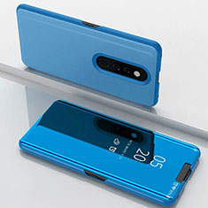 Funda de Cuero Cartera con Soporte Espejo Carcasa para Xiaomi Mi 9T Pro Azul Cielo
