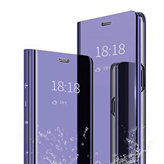 Funda de Cuero Cartera con Soporte Espejo Carcasa para Xiaomi Mi A2 Morado