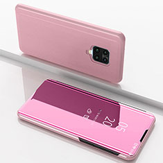 Funda de Cuero Cartera con Soporte Espejo Carcasa para Xiaomi Poco M2 Pro Oro Rosa