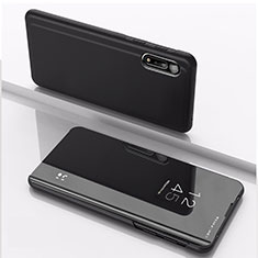 Funda de Cuero Cartera con Soporte Espejo Carcasa QH1 para Xiaomi Redmi 9i Negro