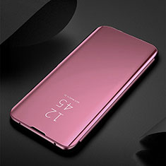 Funda de Cuero Cartera con Soporte Espejo Carcasa S01 para Xiaomi Mi Note 10 Pro Oro Rosa