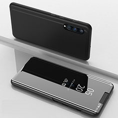 Funda de Cuero Cartera con Soporte Espejo Carcasa ZL1 para Samsung Galaxy A70 Negro