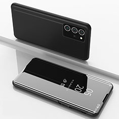 Funda de Cuero Cartera con Soporte Espejo Carcasa ZL1 para Samsung Galaxy Note 20 Ultra 5G Negro
