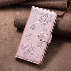 Funda de Cuero Cartera con Soporte Flores Carcasa BF2 para Xiaomi Mi 13 Ultra 5G Oro Rosa