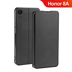 Funda de Cuero Cartera con Soporte L01 para Huawei Y6 Pro (2019) Negro