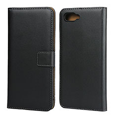 Funda de Cuero Cartera con Soporte L01 para Oppo R15X Negro