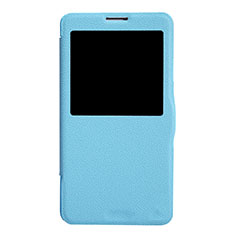 Funda de Cuero Cartera con Soporte L01 para Samsung Galaxy Note 3 N9000 Azul
