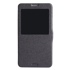 Funda de Cuero Cartera con Soporte L01 para Samsung Galaxy Note 3 N9000 Negro