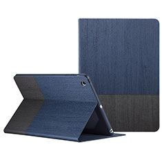 Funda de Cuero Cartera con Soporte L02 para Apple iPad Mini Azul