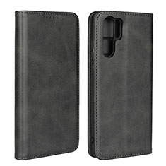 Funda de Cuero Cartera con Soporte L02 para Huawei P30 Pro New Edition Negro