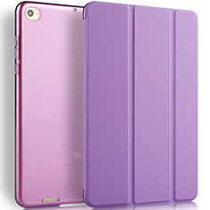 Funda de Cuero Cartera con Soporte L02 para Xiaomi Mi Pad 2 Morado