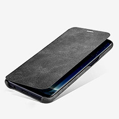 Funda de Cuero Cartera con Soporte L03 para Samsung Galaxy S8 Negro