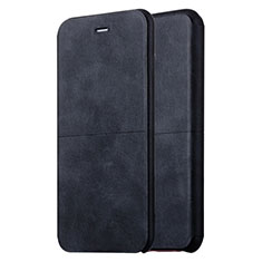 Funda de Cuero Cartera con Soporte L04 para Apple iPhone 6 Negro