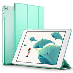 Funda de Cuero Cartera con Soporte L05 para Apple iPad Mini 4 Verde