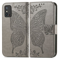 Funda de Cuero Cartera con Soporte Mariposa Carcasa para Huawei Honor X10 Max 5G Gris