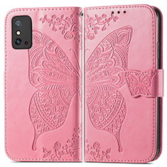 Funda de Cuero Cartera con Soporte Mariposa Carcasa para Huawei Honor X10 Max 5G Rosa Roja