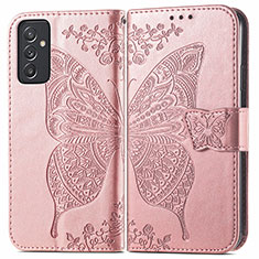 Funda de Cuero Cartera con Soporte Mariposa Carcasa para Samsung Galaxy Quantum2 5G Rosa