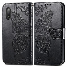 Funda de Cuero Cartera con Soporte Mariposa Carcasa para Sony Xperia Ace II Negro