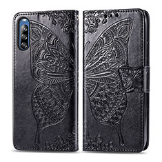 Funda de Cuero Cartera con Soporte Mariposa Carcasa para Sony Xperia L4 Negro