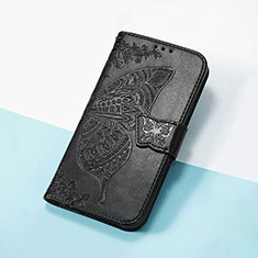 Funda de Cuero Cartera con Soporte Mariposa Carcasa S01D para Xiaomi Redmi 12 4G Negro