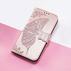 Funda de Cuero Cartera con Soporte Mariposa Carcasa S01D para Xiaomi Redmi 12 4G Oro Rosa
