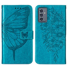 Funda de Cuero Cartera con Soporte Mariposa Carcasa Y01B para Samsung Galaxy A05s Azul