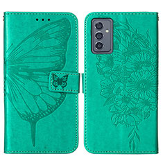Funda de Cuero Cartera con Soporte Mariposa Carcasa Y01B para Samsung Galaxy A05s Verde