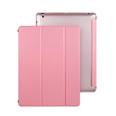 Funda de Cuero Cartera con Soporte para Apple iPad 2 Rosa