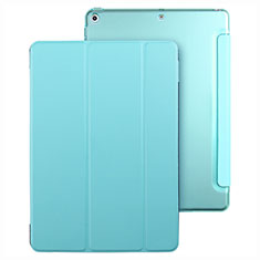 Funda de Cuero Cartera con Soporte para Apple New iPad 9.7 (2017) Azul Cielo