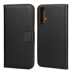 Funda de Cuero Cartera con Soporte para Huawei Honor 20 Negro