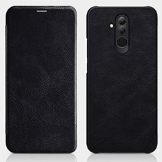 Funda de Cuero Cartera con Soporte para Huawei Maimang 7 Negro