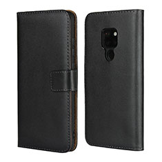 Funda de Cuero Cartera con Soporte para Huawei Mate 20 Negro