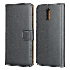 Funda de Cuero Cartera con Soporte para Nokia 2.3 Negro